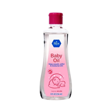 MED PRIDE Baby Oil – Pure Unscented Mineral Oil for Baby Skin 8 Fl Oz, Hydrating Moisturizer for Infants & Toddlers, Gentle Body Oil for Daily Baby Care
