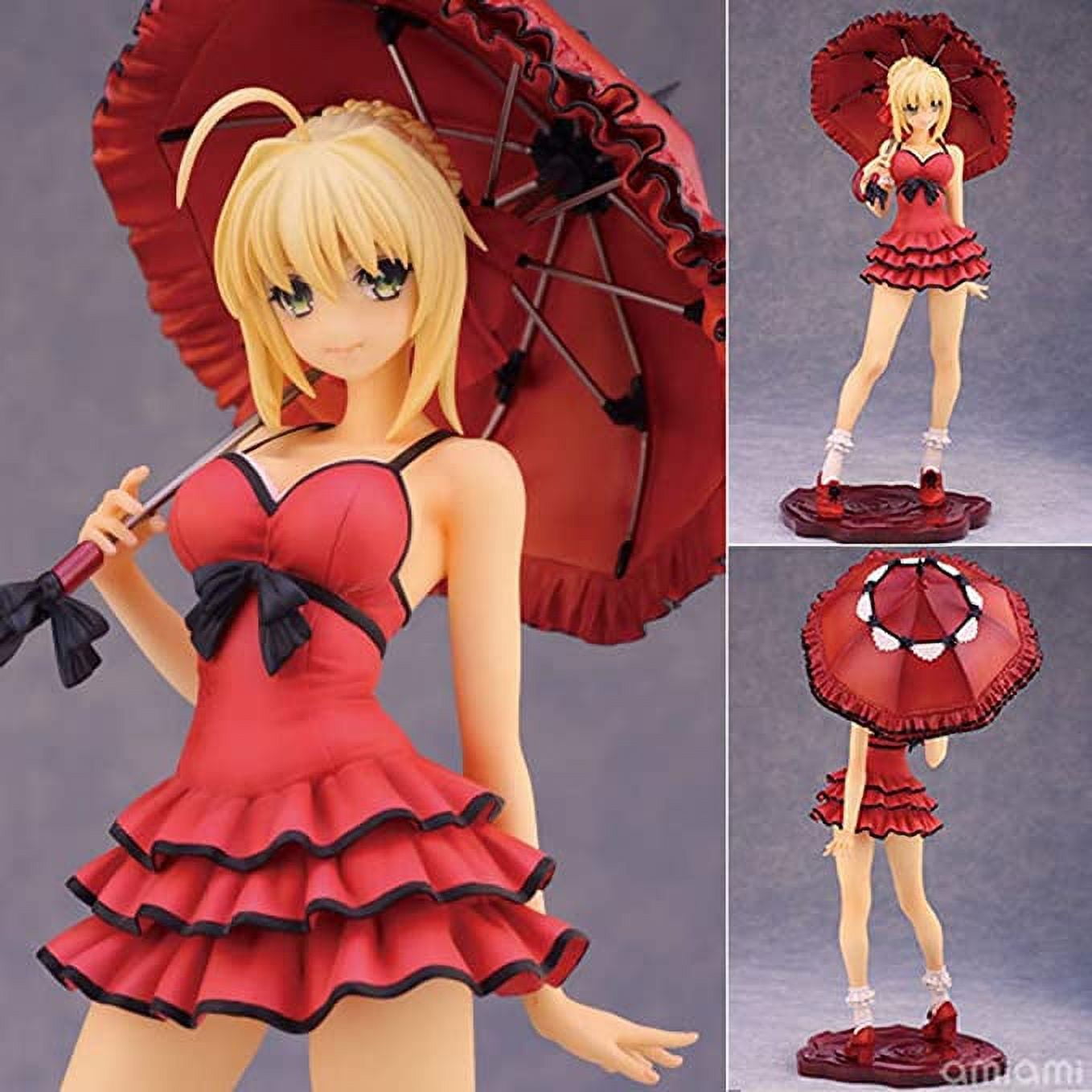 Fate/Stay Night Saber Nero Red Seba Dress Holding Umbrella Figure Model  Collectible Decoration Anime Fans Anime Action Statue 9.85 inch - Walmart.ca