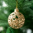 thumbnail image 2 of 8 pc Christmas Ball Bauble Ornament Glittering Christmas Indoor Outdoor Hanging Decoration Holiday Party Wedding Halloween Thanksgiving Valentine's Day Decor, 2 of 2