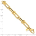 thumbnail image 2 of Diamond2Deal 14K Yellow Gold Polished Fancy Link Bracelet for Men 7.5", 2 of 8