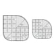 thumbnail image 1 of Non Slip Curved Corner Cutter Ruler DIY Crafts Patchworks Sewing Template Quilting Accessories Multifunctional Ruler, 1 of 5