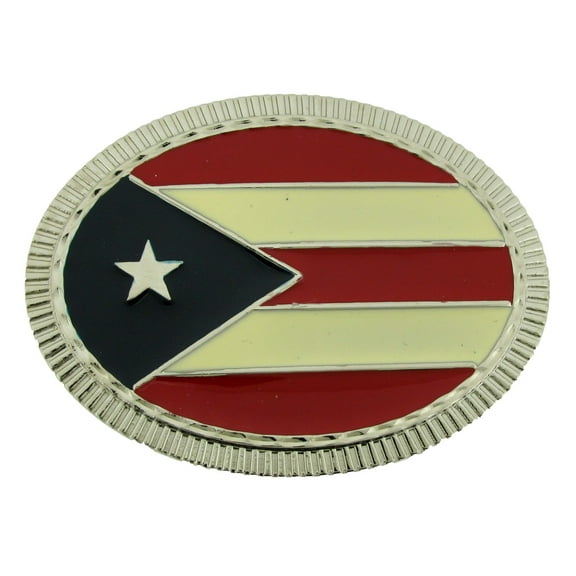 Puerto Rico Usa Flag Bandera puertorriquena Puertorriqueno San Juan Belt Buckle