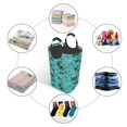 thumbnail image 5 of KLL Hawaii Palms Laundry Hamper,Large Canvas Fabric Lightweight Storage Basket Toy Organizer Dirty Clothes Collapsible Waterproof, 5 of 6