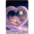 thumbnail image 1 of Pintura de diamantes 5D DIY, paisaje de Casa de muñeco de nieve de Navidad, punto de cruz, bordado de diamantes, mosaico romántico, Luna rosa, diamantes de imitación W1, 1 of 4