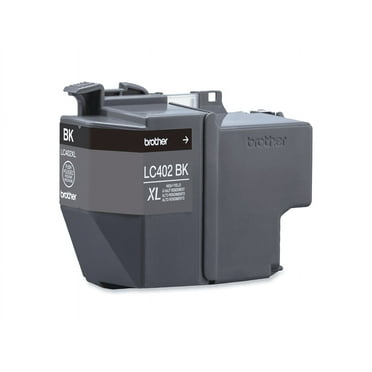 Brother Genuine LC402XLBK High Yield Black Printer Ink Cartridge
