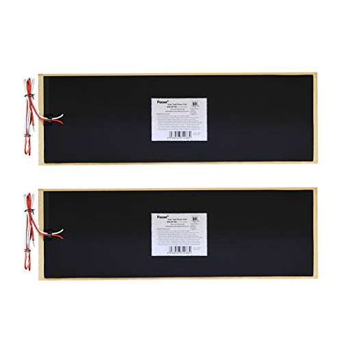 Facon 2Pcs 7 1/4"x25" RV Water Holding Tank Heater Pad With Automatic Thermostat 