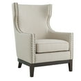 thumbnail image 2 of Steve Silver Roswell Beige Linen Accent Chair with Nailhead Trim, 2 of 8