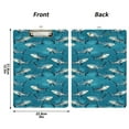 thumbnail image 3 of ALAZA Plastic Clipboard A4 Letter Size Decorative Clipboards for Students Women Men 9" x 12.5" Vintage Cartoon Sharks, 3 of 6