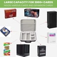 thumbnail image 2 of Card Deck Box ALKOO 2000+ - Soporte para tarjetas coleccionables, color gris, 2 of 7