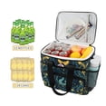 thumbnail image 2 of FORMRS Insulated Cooler Bag 24 Cans Capacity Soft Leakproof Lunch Box with Side Pockets, Green Dragon Flowers, 2 of 7