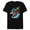 Black, variant on Avengers Family Vacation Trip Travel Sketch Art - Short Sleeve Blended T-Shirt for Adults - Customized-Ocean Blue