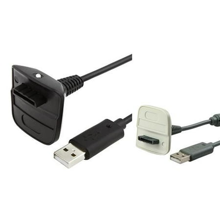 Insten 2 Kind of USB Charge Cable For Xbox 360 Wireless Controller