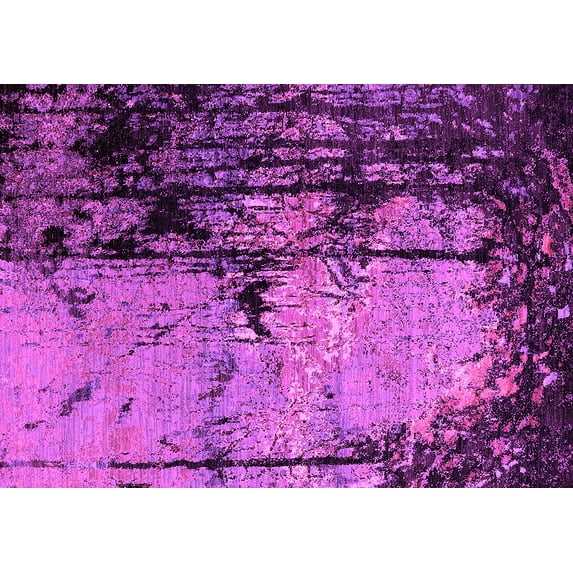 Ahgly Company Indoor Rectangle Oriental Pink Industrial Area Rugs, 8' x 10'