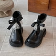 thumbnail image 6 of Bnwani Boots for Girls Mid-Calf Ankle Fleece Lined Velvet Lace Bow Boots 3-11 Years, 6 of 8