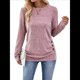 thumbnail image 3 of Camisa de Larga con Puños Abotonados para Mujer, Suéter Informal de Otoño, Moda Rosa S, 3 of 10