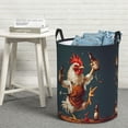 thumbnail image 5 of Laundry Basket, Chef Chicken With Beer Bottles Laundry Hamper Waterproof Laundry Bag Clothes Hamper Laundry Bin with Handles for Bedroom, Living Room, Kids Room, 5 of 6