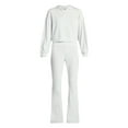 thumbnail image 4 of No Boundaries Star Hoodie and Foldover Flare Pants Set, 2-Piece, Women's XXS-XXL, 4 of 4