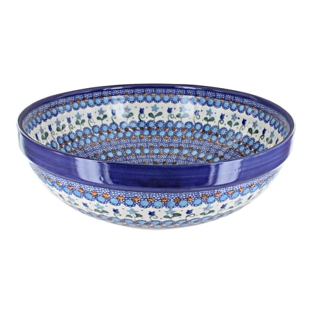 Blue Rose Polish Pottery Savannah Large Serving Bowl