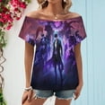 thumbnail image 2 of Solo Leveling Women's T Shirt Short Sleeve Off Shoulder Tee Shirt Tops 3D Printing Summer Soft Comfortable T-Shirt, 2 of 7