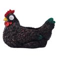thumbnail image 2 of Adorno Resina Lámpara Solar Adorno Maceta Suculenta Gallina Simulación (negro), 2 of 9