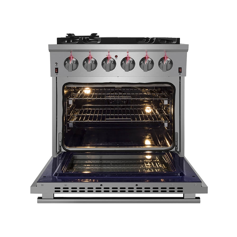 Forno FFSGS623936 36 inch Grattino Stainless Platinum Professional Freestanding Gas Range