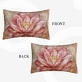 thumbnail image 4 of Fotbe Pink Lotus Pillow Cases - Envelope Closure - Luxury, Extra Soft, Cooling Pillow Covers - Wrinkle, Fade, Stain Resistant-20"x30", 4 of 8