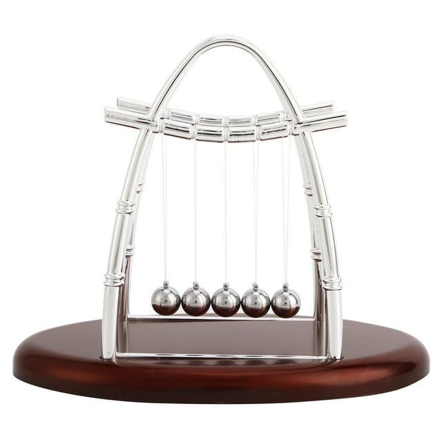 Newtons Balance Balls Toy Physics Science Demonstrates the Laws of Conservation of Momentum and Energy for Home Ornament Study Office Desk Table Decor