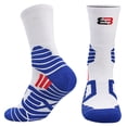 thumbnail image 3 of 4 Pack Mens Basketball Socks Elite Athletic Mid-Calf Crew Socks for Women Youth Boys, 3 of 9