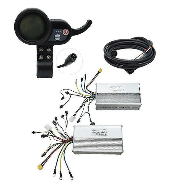 60v 50a Brushless Controller Dual Motor+36v-60v Lcd Display Dashboard ...