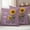 Purple, variant on Coral Red Sunshine Sunflower Outdoor Waterproof Pillow Covers, Pastoral Bees Farmhouse Floral Decorative Rectangle Throw Pillowcase Sofa Cushion Sham for Patio/Couch/Chair, 20"x12" 2 Pack