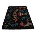 thumbnail image 2 of Welcome Mushrooms and Herbs Botanica Black Coir Coconut Fiber Floor Mat Doormat, 2 of 9