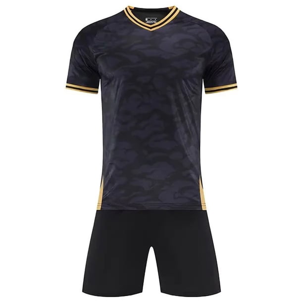 Odeerbi Niños Niñas Rápido Seco Fútbol Formación Uniforme Conjunto Gradiente Manga Corta Camiseta Shorts Malla Conjunto Atlético Para 1-12 Años