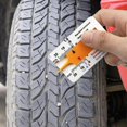 thumbnail image 2 of Tyre Depth Gauge, Tread Depth Gauge for Tyres, 020 mm Plastic Tyre Tread Depth Gauge, Depth Gauge for Car, Motorcycle, Van, SUV, Truck, Wheel Yellow, 2 of 5