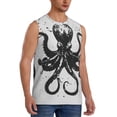 thumbnail image 2 of Kdxio Abstract Ink Octopus Men's Tank Top Muscle Workout Gym Shirts Casual Sleeveless Shirts-Medium, 2 of 7