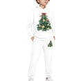 thumbnail image 2 of DISNIMO Christmas Tree Hoodie for Girls 2 Piece Hoodie Outfits for Kids Clothes for Girls 8-9 Hoodies with Pockets Kids Hoodie And Joggers for Girls Drop Shoulder Sweatshirt Graphic Pullover, 2 of 7