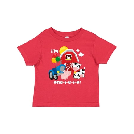 

Inktastic ONE-I-E-I-O 1st Birthday Gift Baby Boy or Baby Girl T-Shirt