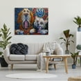 thumbnail image 2 of Stupell Industries Bold Modern Dogs Coffee Bar Yawning Teacups Canvas Wall Art, 48 x 36, Design by CR Townsend, 2 of 5