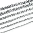 thumbnail image 2 of 3/4/5/6/7mmFashion Silver Women Men Stainless Steel Wheat Braided Chain Necklace, 2 of 6