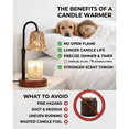 thumbnail image 6 of XYXZEN Candle Warmer Lamp, Dimmable Adjustable Height Lamp with Timer, Scented Wax Melt Lamp Present for Women Bedroom Home Decor with 2*50W Bulbs, 6 of 8