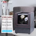 thumbnail image 3 of 2025 [2 modos de rotación] FRUCASE PU Watch Winder para relojes automáticos Watch Box 1-0 / 2-0, 3 of 5