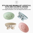thumbnail image 7 of Btomtd Ceramic Soap Dish in Cute Shape, Self Draining Soap Holder for Bathroom, Soap Case and Tray To Keep Bar Soap Dry and Clean, Blue, 7 of 7