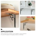 thumbnail image 4 of 2Pcs Heavy Duty Shelf Brackets Wall Shelf Fixed Brackets Wall Planter Hooks Multi-use Shelf Brackets, 4 of 8