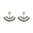 thumbnail image 4 of 50198 Metal Rhinestone Sector High Quality Glass Earring Ear Stud Jewelry Accessory, 4 of 7
