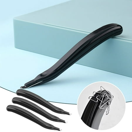

3 Pcs Staple Remover Staple Puller Remover Staple Remover Easy Staple Remover Tool Black