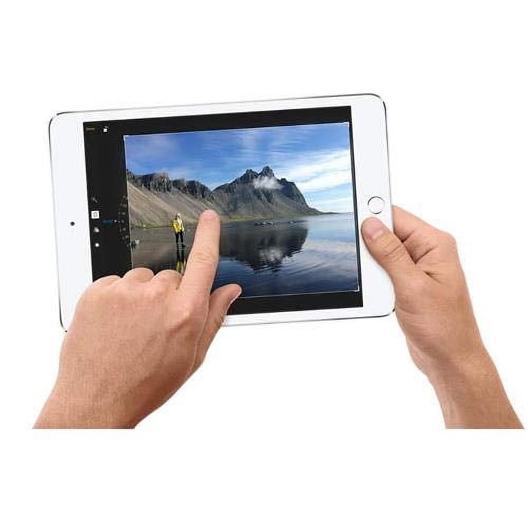 Restored iPad mini 4 Wi-Fi + Cellular 128GB - Silver (Apple SIM