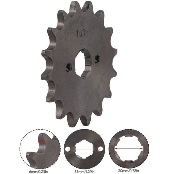 520 16 TOOTH 20MM FRONT ENGINE SPROCKET ATV HONDA YAMAHA DIRT BIKE GO KART ES40