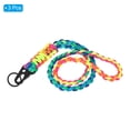thumbnail image 3 of Uxcell 21.7" Paracord Neck Lanyard Keychain Braided Strong Lanyard with Clip and Key Ring Rainbow 3 Pack, 3 of 5