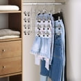 thumbnail image 6 of Happon Skirt Hangers 4 -Tier Pants Hanger Space Saving Hangers Closet Organizer for Shorts, Jeans (1 Pc), 6 of 6