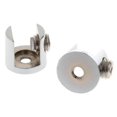thumbnail image 1 of 2-4 Packung 2 piezas de forma cilíndrica abrazadera de ajustable soporte de estante soportes C, 1 of 10