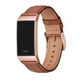 thumbnail image 3 of WFEAGL Charge 4 & Charge 3 & Charge 3 SE Band for Leather Band Brown/Rose Gold, 3 of 7